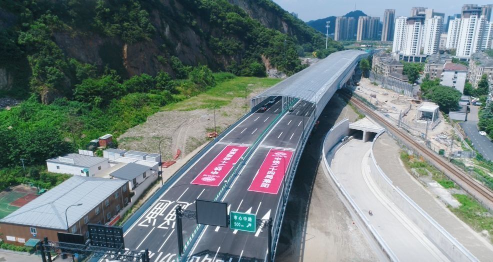 7月1日10时起,杭州亚运会保障工程——彩虹大道快速路(萧山段)主线