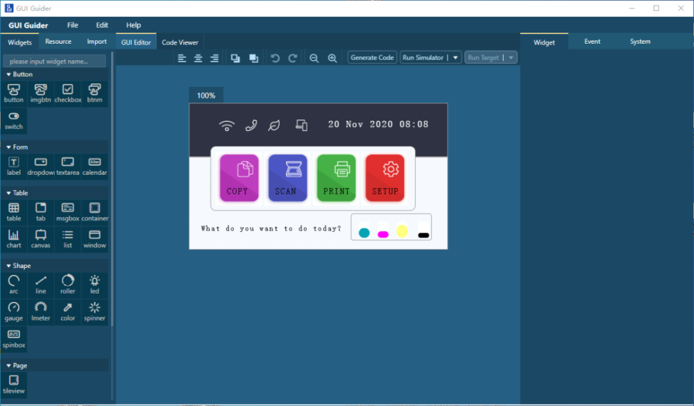 Esp32 gui guider lvgl 