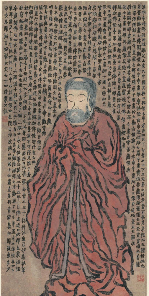 金农的人物画,造型奇古!