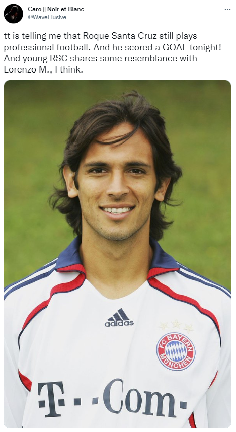 出道于巴拉圭球队奥林匹亚的圣克鲁斯,长相俊朗,颜值能与贝克汉姆