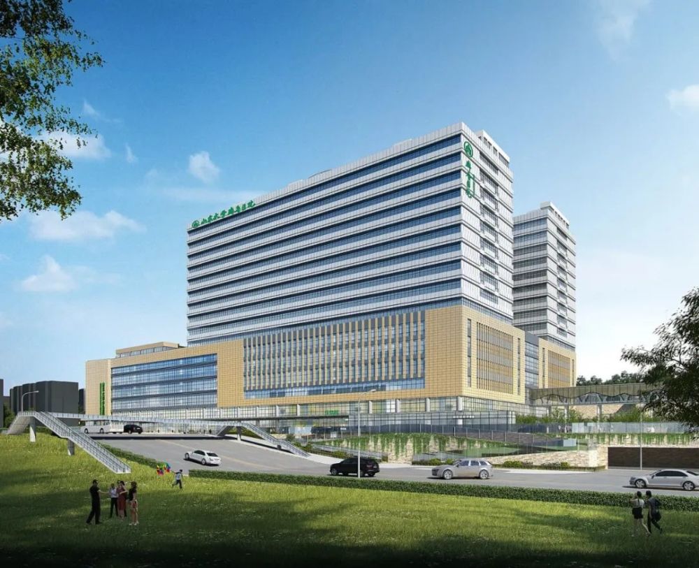 山东大学齐鲁医院青岛二期主体结构封顶