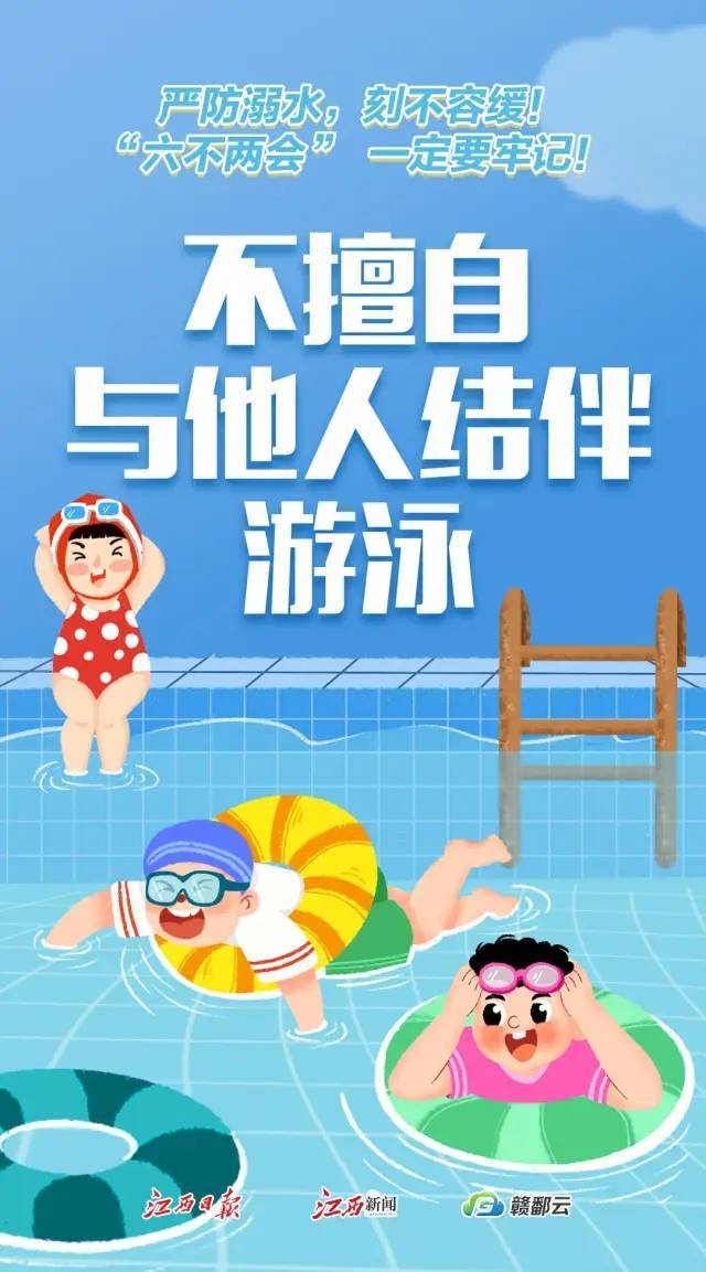 嚴防溺水 一組海報