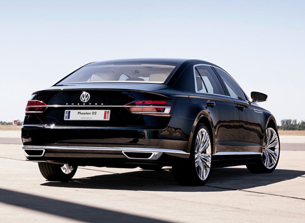 从外观设计来评判,复活之后的辉腾展示车气质有所提升,车头前脸不像