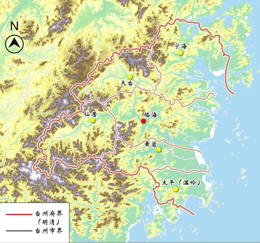 形成現在的版圖台州六縣演變為九個縣市區20世紀以來,經過一系列行政