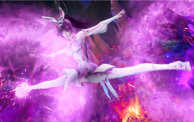 斗罗大陆:小舞美腿重回巅峰,腿功比千仞雪还"带劲",劈叉加回旋踢太酷