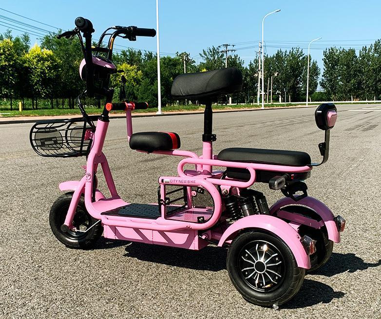 两款亲子电动三轮车,价格2000多,续航100公里,适合老年人使用_腾讯