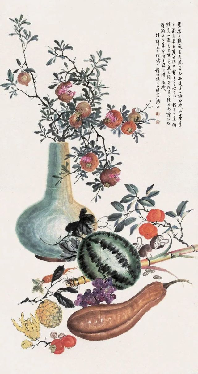 这小写意果蔬画,别有风味