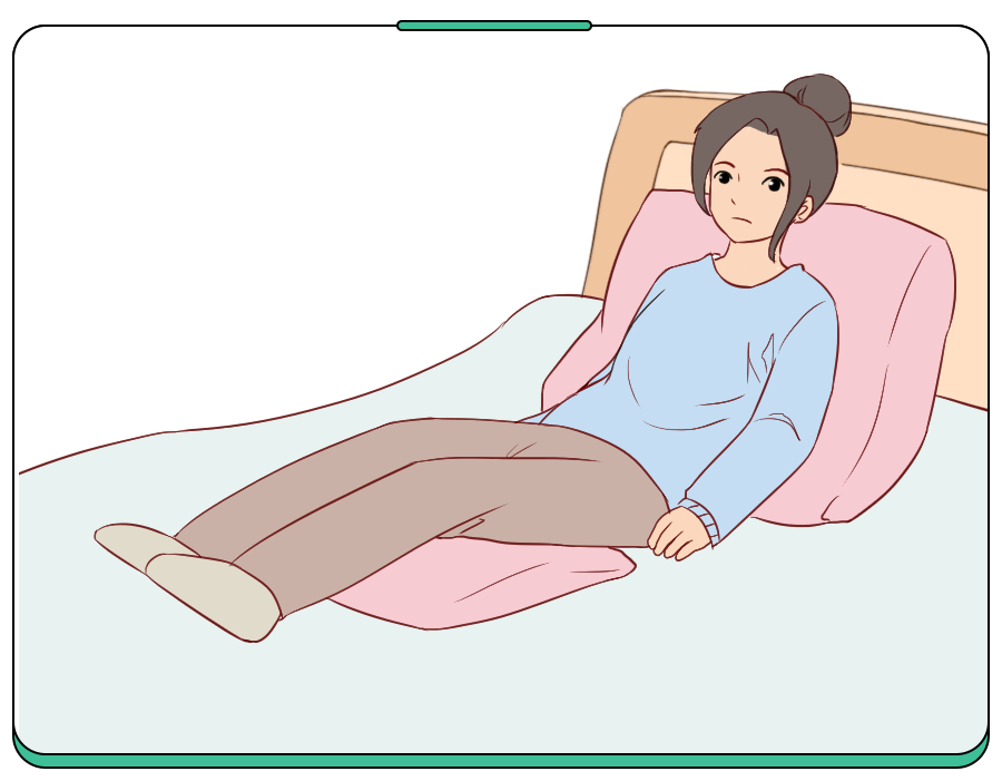 半坐卧位有利于脓液积聚于子宫直肠,使炎症有效抑制.