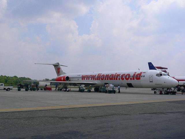 一架隸屬於印度尼西亞獅子航空公司的麥道md-82型客機(註冊編號pk-lmn