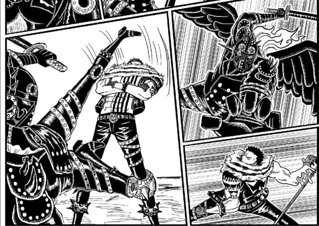 不过,相较于只知道跟随凯多战斗的king来说,卡二明显冷静很多.