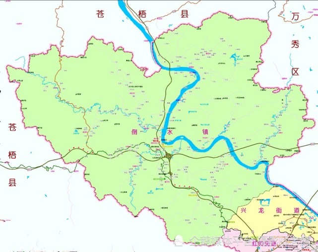 梧州市长洲区倒水镇,自古为文明古镇,历史悠久.