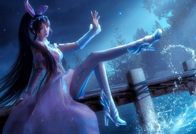 斗罗大陆:最美小舞真人系列来袭,粉色旗袍加白丝最妩媚,婚纱长裙太美