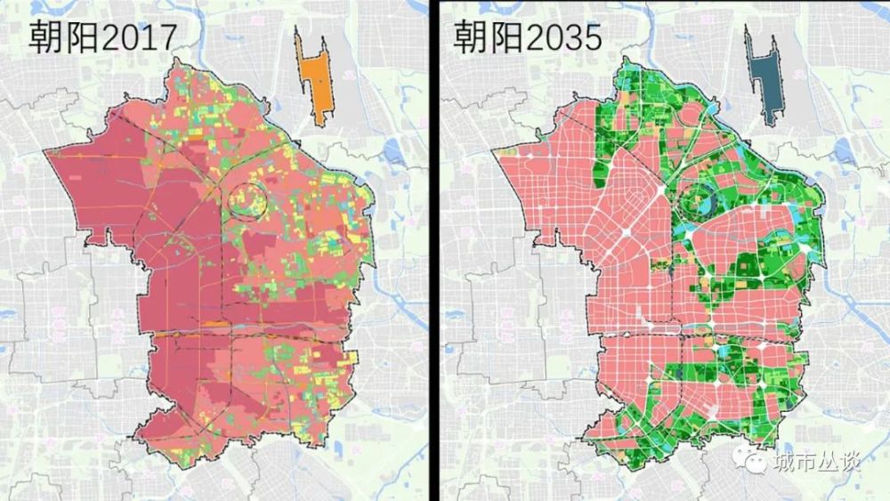 北京海淀区和朝阳区规划指标对比研究