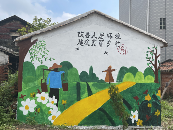佛山高明崇步村精美墙绘为乡村振兴添彩