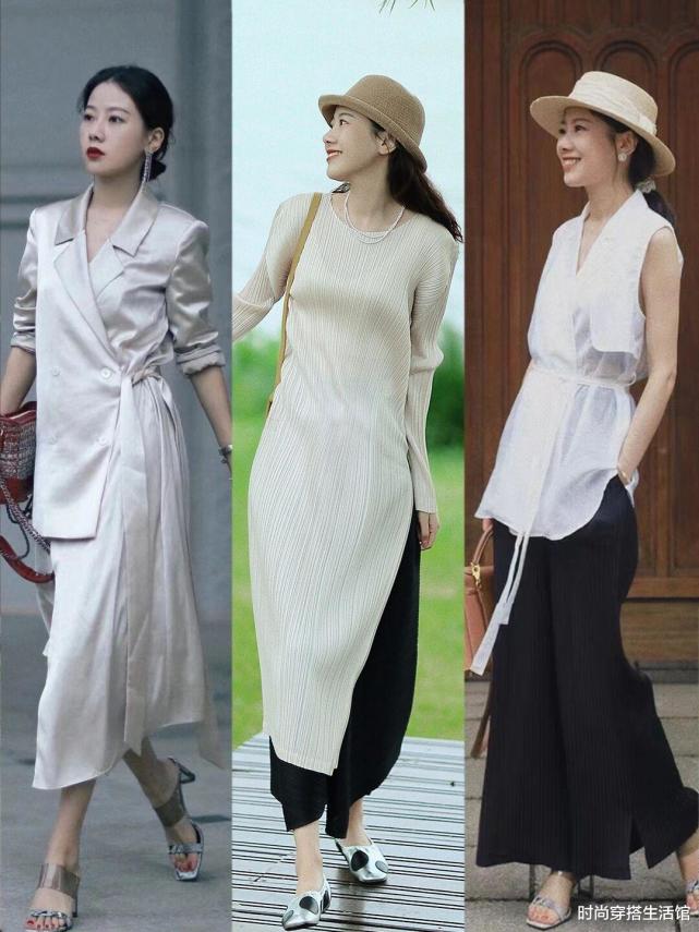夏天别穿太沉闷了,这27套轻熟风穿搭,简约优雅又高级