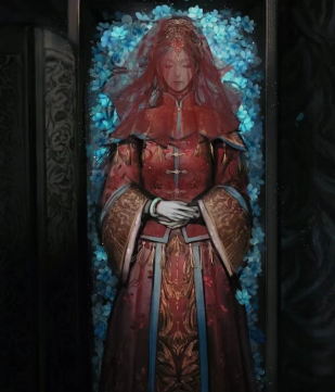 是情仇哀怨,是回屋理妆郎君啊,你别害怕呀挂红绸,披嫁衣少女的心事也