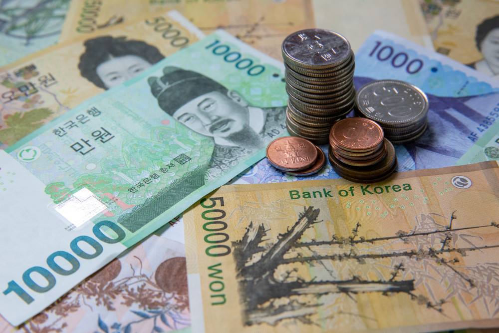 国际韩元对美元汇率持续走低