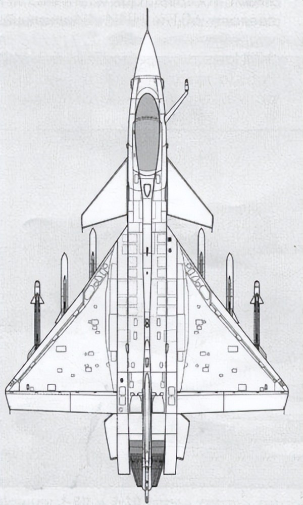 歼十战斗机三视图图片