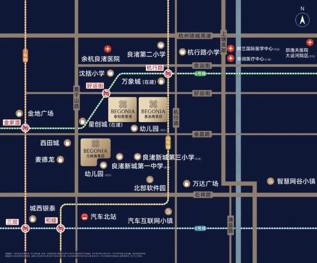 "海棠三子"区位图绿城对这座城市的热爱和理解,可能已经超过我们许多