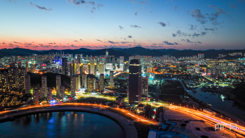 大连甘井子区夜景图片