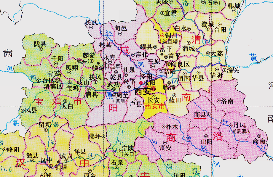 陕西省的区划变动10个地级市之一咸阳市为何有14个区县