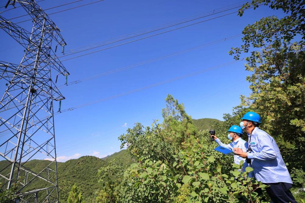 北京烈日下他们爬山巡线：“天越热大家越离不开电”