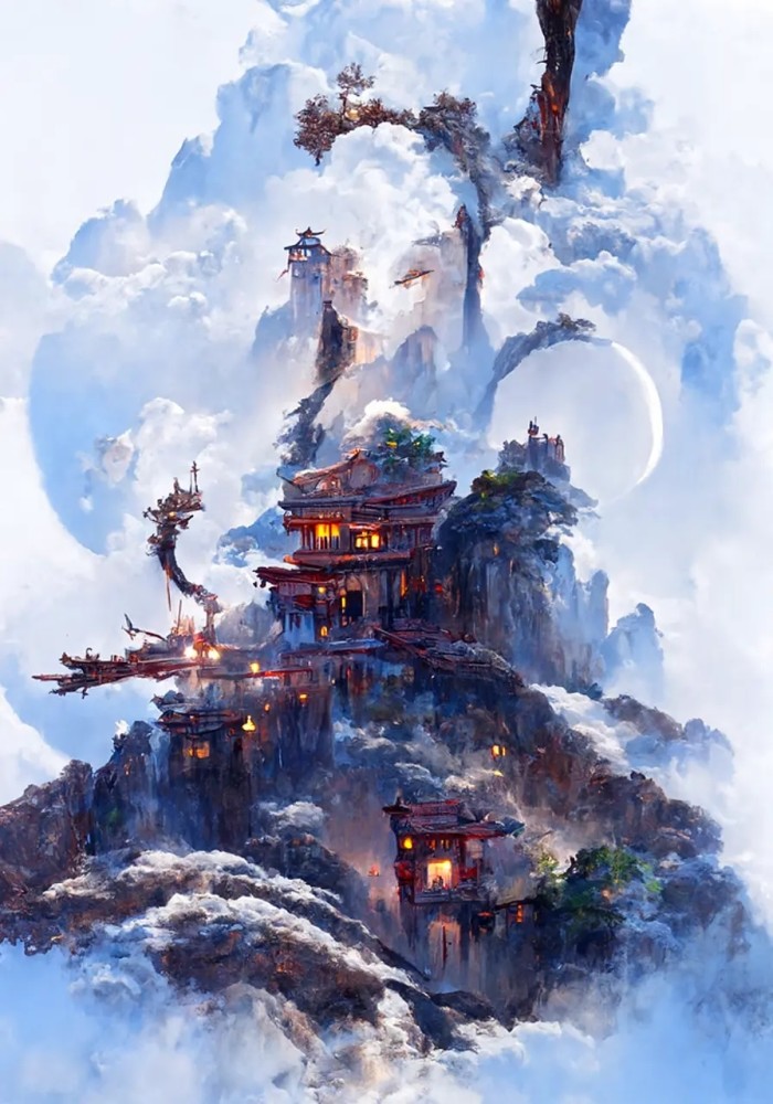 原神角色和风景相融合,放大看是一幅风景图,缩小一看竟是原神立绘