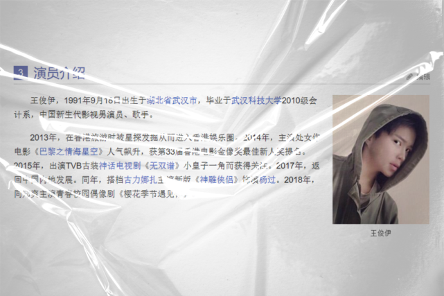 抱歉，“王俊伊”查无此人_腾讯新闻