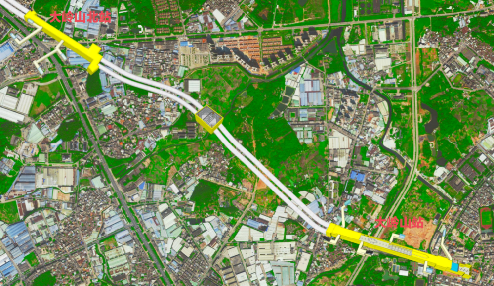 东莞地铁1号线大岭山站～大岭山北站实现双线贯通