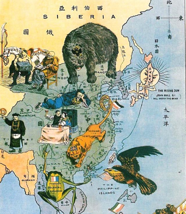 反映帝国主义列强瓜分中国的《时局图》总之,《二大宣言》完全体现了