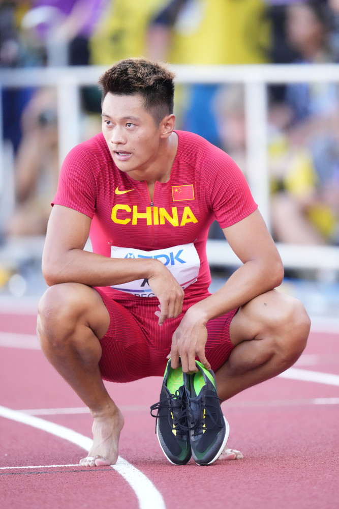 田径世锦赛谢震业无缘男子200米决赛2