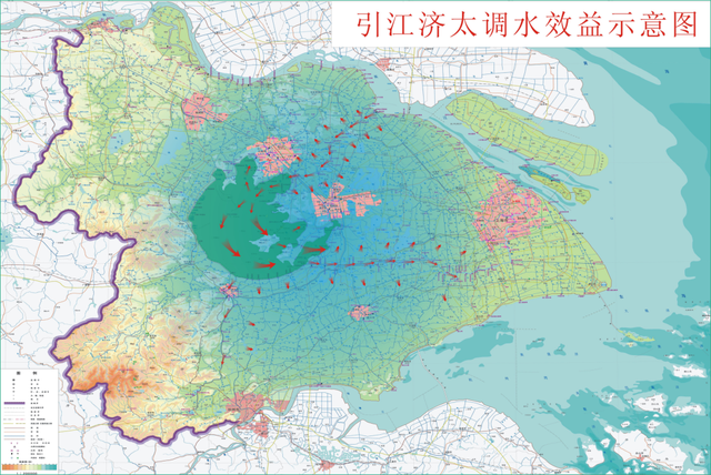 太湖流域地形图片