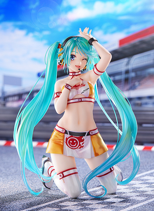 矢吹健太朗手绘赛车女郎初音未来手办公开老葱娘玩出了新感觉