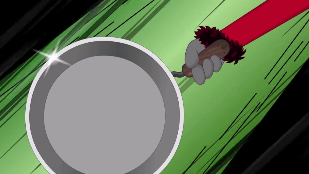 喜羊羊:爷青回,红太狼的平底锅战力爆棚,娜将军改良的武器没用_腾讯