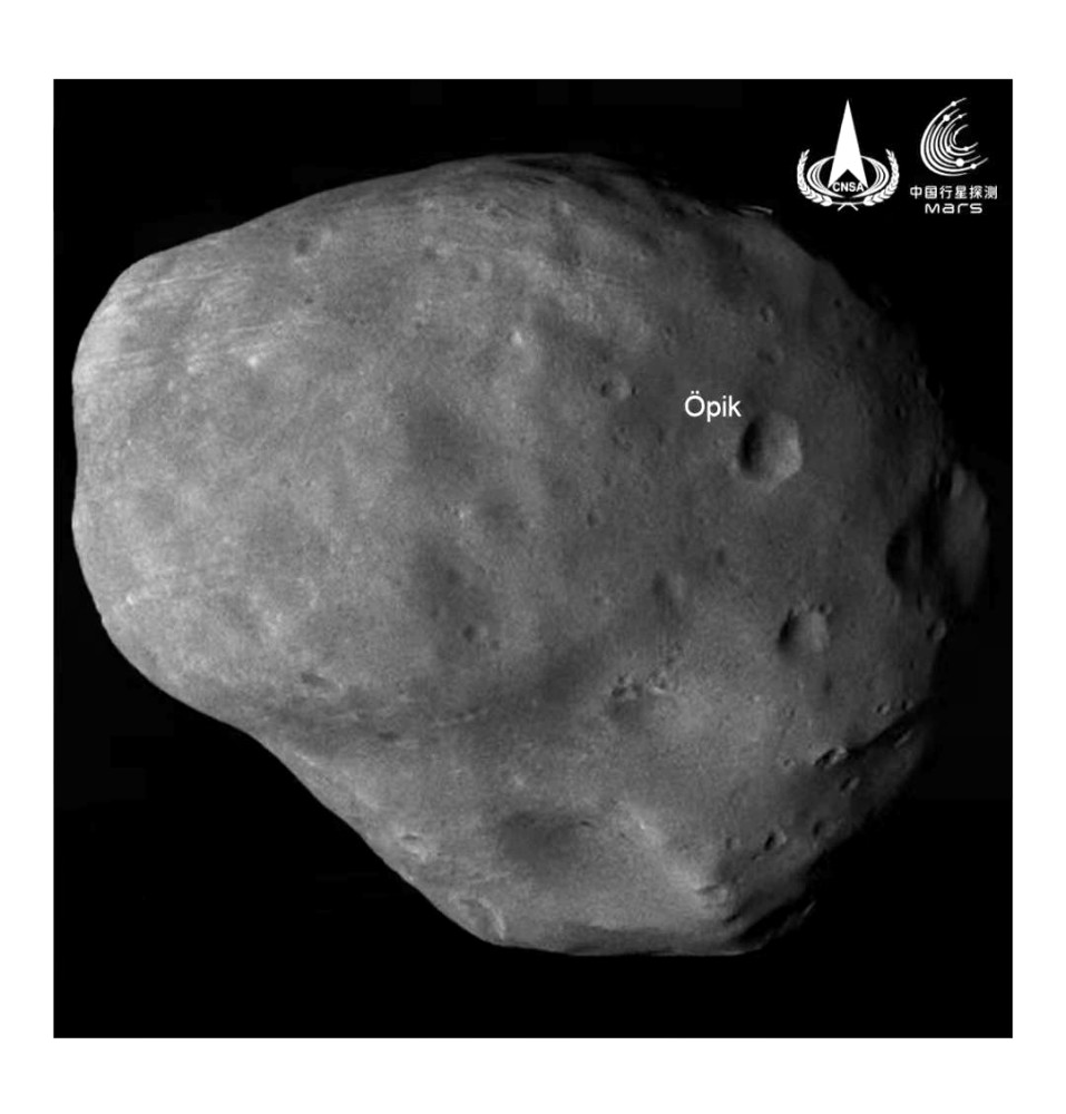 天问成功获取中国首幅“火卫一”图像揭秘来自火星的“土豆”拍摄细节