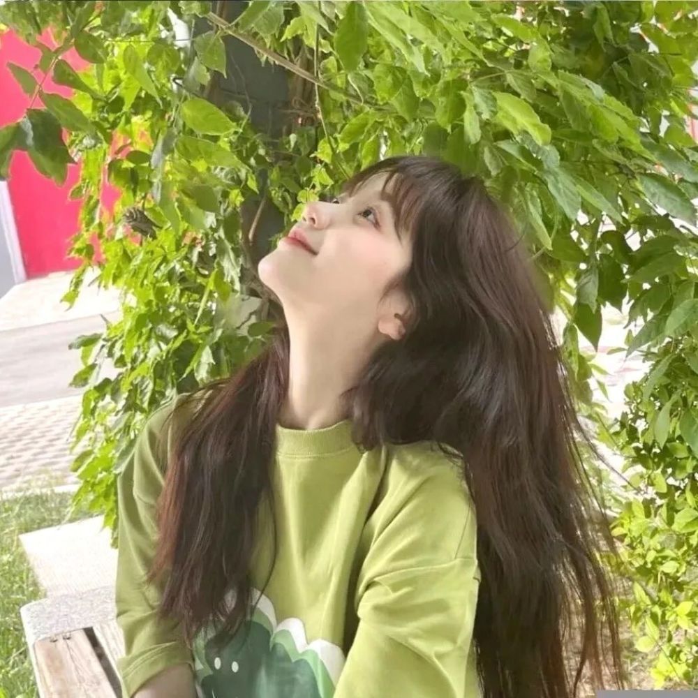 青青子衿|绿色 清新 女头插图