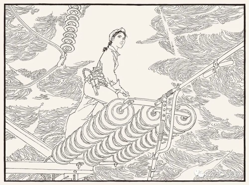 毛笔1986春色白描61毛笔61生宣70cm×48cm1987清泉石上流中国画