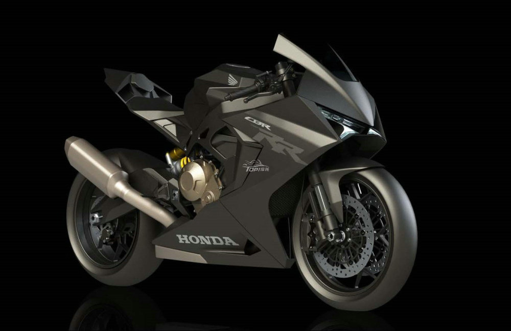 本田cbr750rr双缸跑车渲染图曝光!_腾讯新闻