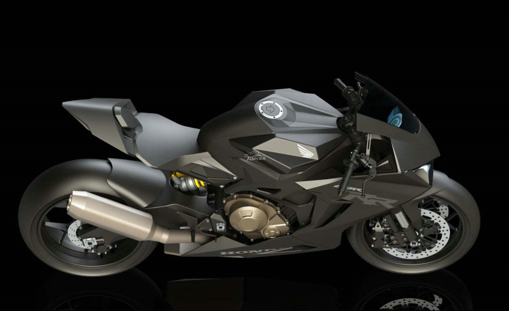 本田cbr750rr双缸跑车渲染图曝光!_腾讯新闻