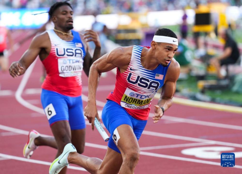 在美国俄勒冈州尤金市举行的2022世界田径锦标赛男子4x400米接力决赛