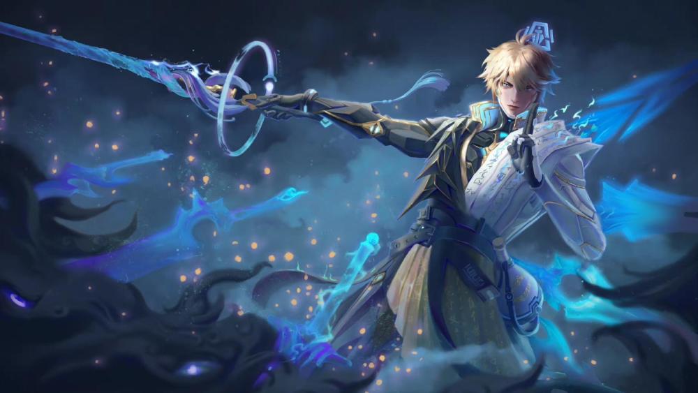 鸣剑曳影新图片突袭,网传伽罗新皮肤月底上线,444点