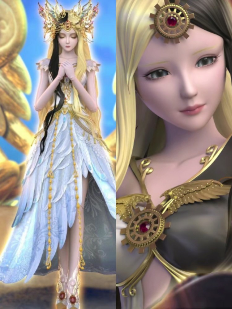 叶罗丽白光莹新建模优雅高贵像极了天使番外光浮沉让人期待