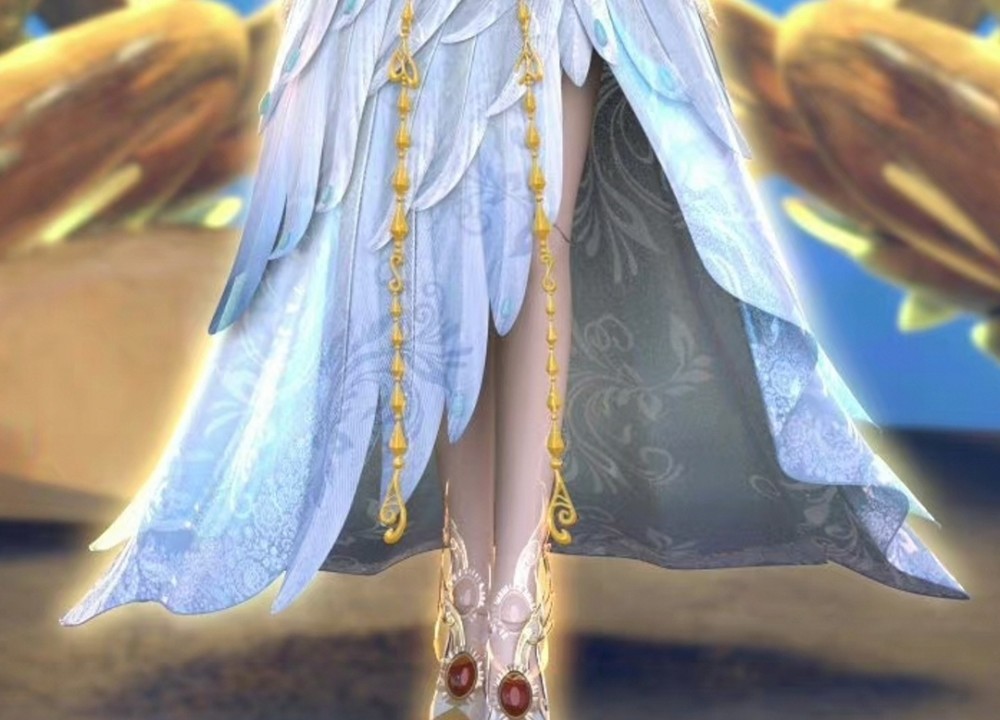 叶罗丽白光莹换了新造型七彩蝶冠高贵无比长裙似天使翅膀