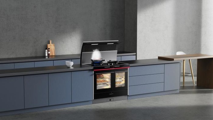 火星人x5蒸烤独立集成灶,双腔独立,畅享大师级烹饪新体验_腾讯新闻