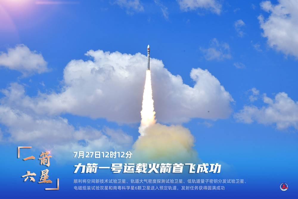 图表海报航天一箭6星力箭一号运载火箭首飞成功