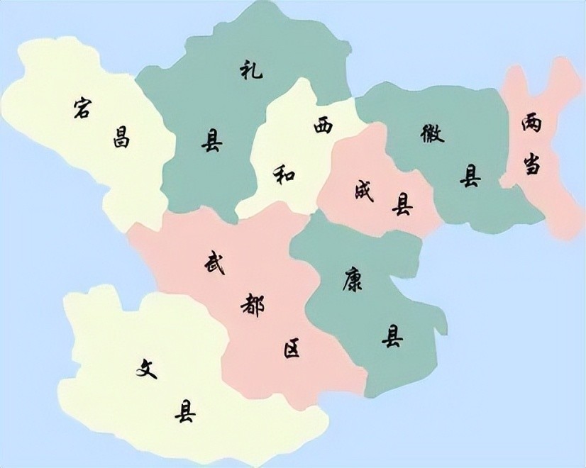陇南市行政区域图甘肃以降甘州与肃州得名,是在隋朝年间