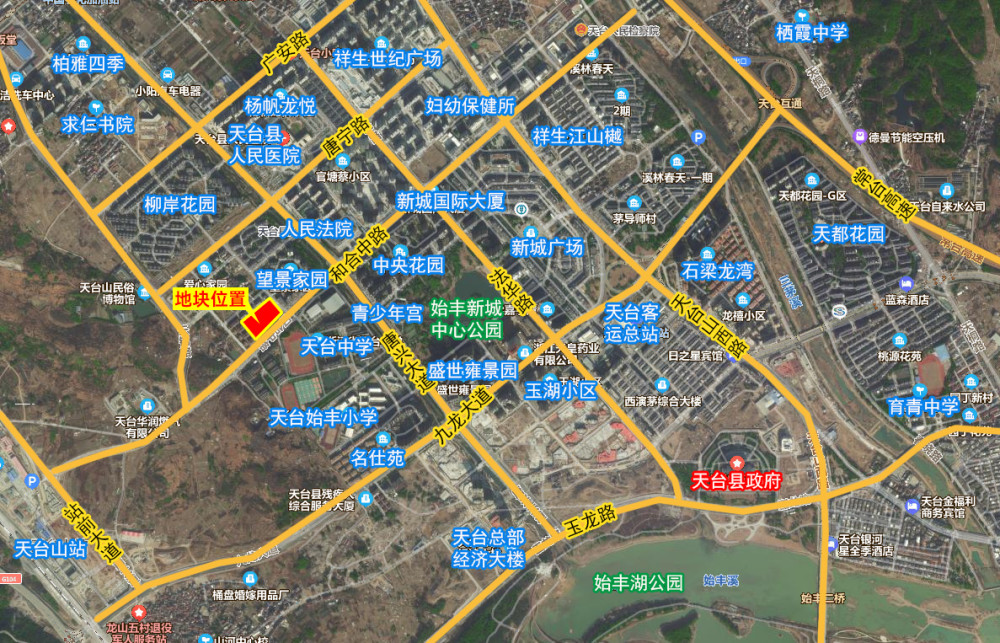 天台县始丰街道和合北路商住地块出让 楼面价9274元/平