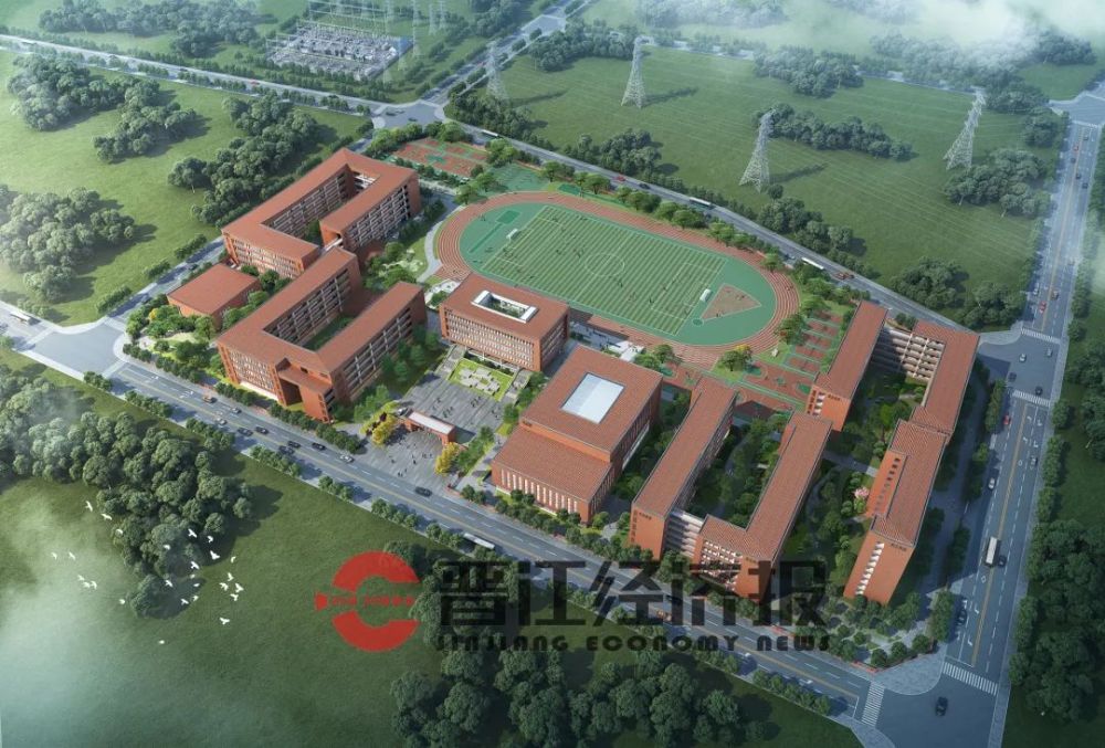 季延中学新塘分校效果图项目位于晋江经济开发区新塘园,总用地面积