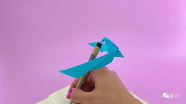 "手工制作"简单又好玩的平衡鸟折纸玩具!