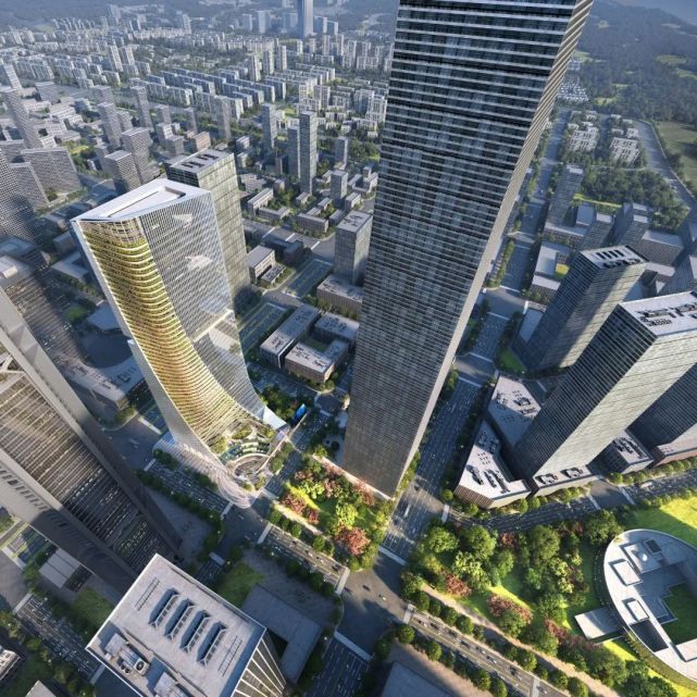 as gg新作:南京江北新金融中心二期"林之塔"